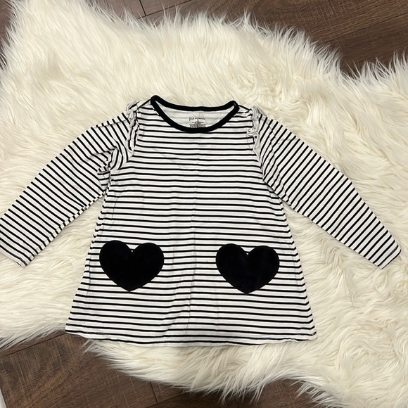 First Impressions Other - First impressions 100% cotton velvet heart patch Long Sleeve Tee size::4T